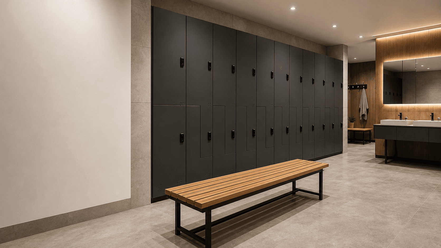 HPL Kompakt Laminat Soyunma Dolapları